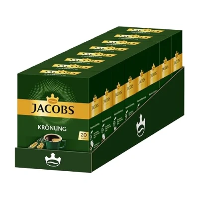 Abbildung von Jacobs löslicher Kaffee Krönung, 160 Instant Sticks, 8er Pack, 8 x 20 Getränke