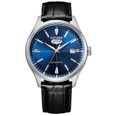 Abbildung von Citizen Automatikuhr NH8390 20LE, Armbanduhr, Herrenuhr, Lederarmband, Datum