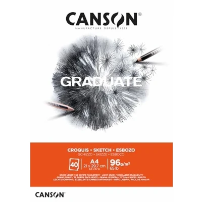 Abbildung von Canson Pad Graduate Sketching A4 96 g Skizzenbuch