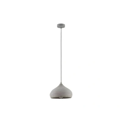 Abbildung von Lindby Hängeleuchte Morton, dimmbar, Leuchtmittel nicht inklusive, Modern, Beton, Metall, betongrau, 1 flammig, E27, Deckenlampe