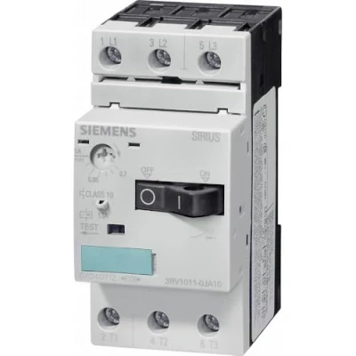 Abbildung von Siemens SIRIUS Leistungsschalter 3RV1 3RV1011 1AA10 3 Schließer Max. 690 V / 50/60 Hz (3RV1011 1AA10)