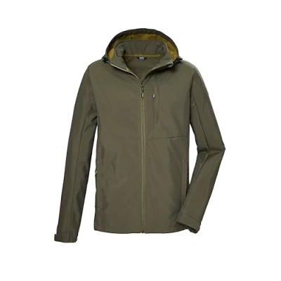 Abbildung von killtec Herren Softshelljacke/Outdoorjacke mit Kapuze KOS 103 MN SFTSHLL JCKT, dunkeloliv, XXL, 42814 000