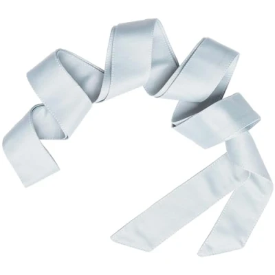 Abbildung von Maya Deluxe Damen Womens Belt Ladies Satin Sash Waist Tie Ribbon Bow Accessory for Bridesmaids Bridal Wedding Prom Evening Occasion Gürtel, Ice Blue, L XL