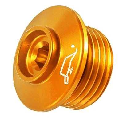 Abbildung von Motorradmotorenöl Einfülldeckel M24x2 Aluminium ölschraube für S1000R 2014 2019 S1000RR 2009 S1000XR 2015 (Gold)