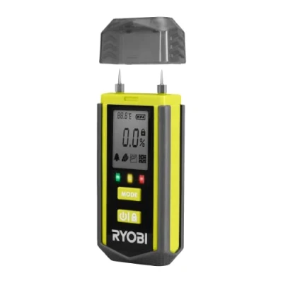 Abbildung von Ryobi Feuchtigkeitsmessgerät für verschiedene Anwendungen, prozentuale Messung, LEDs (5133005032)