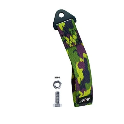 Abbildung von Simoni Racing Abschleppgurt Grün Tarnfarbe max. 3000kg Länge 28cm