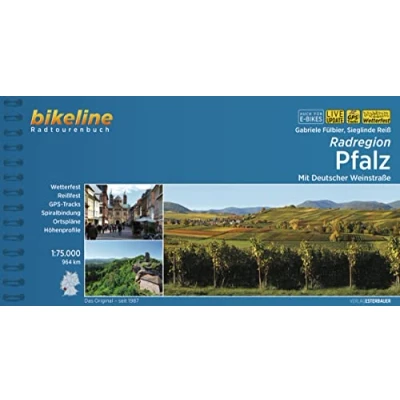 Abbildung von Radregion Pfalz: Mit Deutscher Weinstraße. 1:75.000, 944 km, wetterfest/reißfest, GPS Tracks Download, LiveUpdate (Bikeline Radtourenbücher)