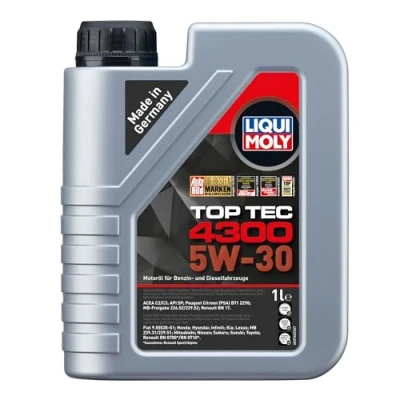 Abbildung von LIQUI MOLY Top Tec 4300 5W 30 1 L Synthesetechnologie Motoröl Art. Nr.: 3740, farblos