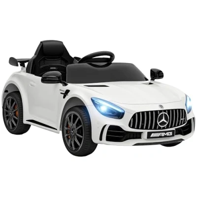 Abbildung von AIYAPLAY Elektro Kinderauto 12 V mit 2,4G Fernbedienung, USB, MP3, Musik, Belastbarkeit 25 kg, (1 tlg), 3 5 km,h, für Kinder 6 Jahre, Schwarz