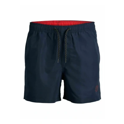 Abbildung von Jack &amp; Jones Jpstfiji Jjswim Solid Badeshorts, Herren, Größe: Small, Navy blazer