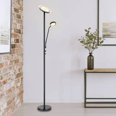 Abbildung von Lighting ERNST Stehleuchte Metall schwarz matt, LED