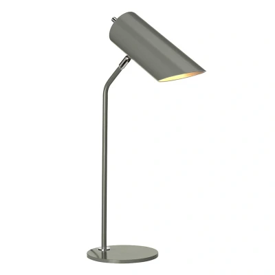 Abbildung von Elstead Lighting Quinto TL GPN Tischleuchte 1xE27 Nickel poliert, dunkelgrau H:57,5cm L:31,1cm B:17cm