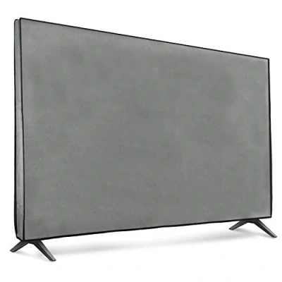 Abbildung von kwmobile 65&quot; TV Hülle Indoor Fernseher Bildschirmschutz Abdeckung Bildschirm Staubschutzhülle Hellgrau