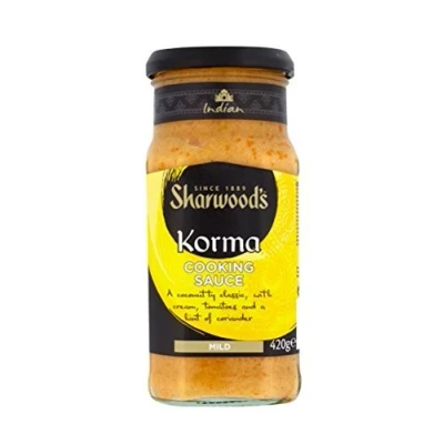 Abbildung von sharwood&#039;s Curry Sauce Korma Mild Type 420g by