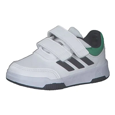 Abbildung von Adidas Unisex Baby Tensaur Hook and Loop Shoes Laufschuhe, Cloud White/Legend Ink/Court Green, 21 EU
