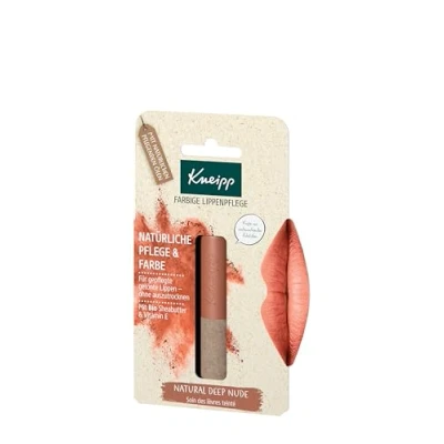 Abbildung von Kneipp Farbige Lippenpflege Natural Deep Nude, natürliche Pflege &amp; Farbe für gepflegte getönte Lippen 3,5 g