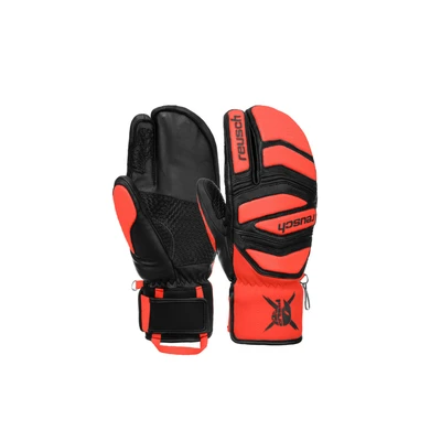 Abbildung von Reusch 3FINGER Worldcup Warrior Lobster Fingerhandschuh Black fluo red, Größe: 9.5, red