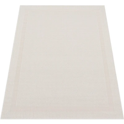 Abbildung von Paco Home Teppich &quot;Roma 272&quot;, rechteckig, 4 mm Höhe, Flachgewebe, meliert, mit dezenter Bordüre, In und Outdoor geeignet