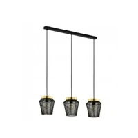 Abbildung von Eglo 99807 Hängeleuchte ESCANDIDOS schwarz, messing, gold L:92 B:22 H:110cm dimmbar