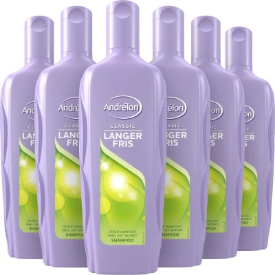 Abbildung von 6er Pack Andrelon Shampoo Langer Fris mit Zitrusextrakt 300ml