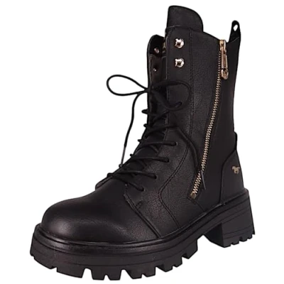 Abbildung von Mustang Plateaustiefelette schwarz, Damen, Größe: 39, Schwarz Schuhe