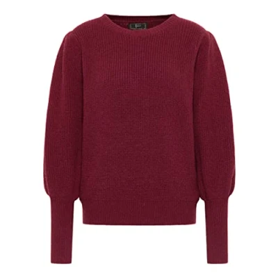 Abbildung von nelice Damen Strickpullover 11025489 NE01, Dunkelkirschrot, M/L