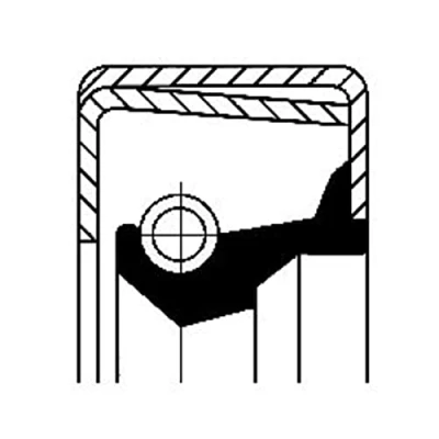 Abbildung von CORTECO 01020675B Wellendichtring, Differential