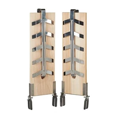 Abbildung von relaxdays Räucherbrett Flammlachsbretter im 2er Set, Holz