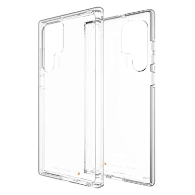 Abbildung von Samsung Galaxy S22 Ultra Hülle Kunststoff Gear4 Hard Case/Backcover Handyhülle Transparent Shockproof/Stoßfest