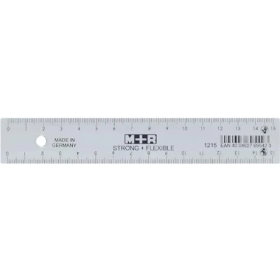 Abbildung von M + R Lineal 15 cm