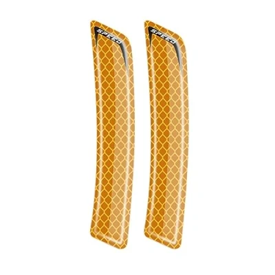 Abbildung von 2Pcs Auto Sicherheit Warnung Aufkleber Mark Reflektierende Band Streifen Außen Zubehör (Color : Orange)
