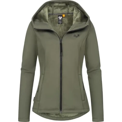 Abbildung von Ragwear Lyshka Sweatjacke, Damen, Größe: Large, Dark olive