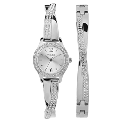 Abbildung von Timex Classics 23mm Armbanduhr Geschenkset für DamenTW2T58000