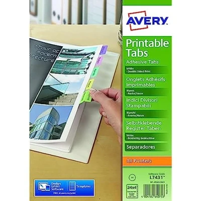 Abbildung von Index Tabs, farbig sortiert