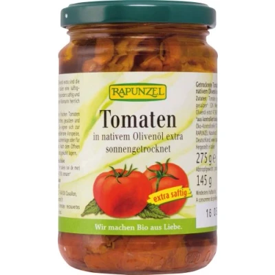 Abbildung von Rapunzel Tomaten getrocknet in Olivenöl
