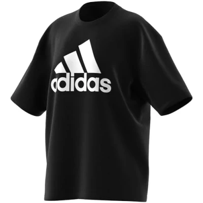 Abbildung von adidas Sportswear TEE Tshirt print, Damen, Größe: Small, Black/white