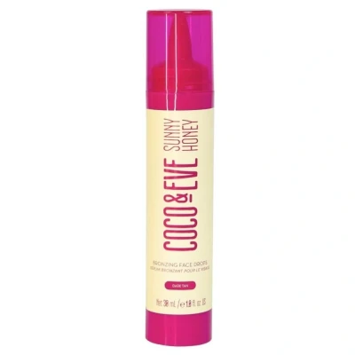 Abbildung von Coco &amp; Eve Sunny Honey Bronzing FACE Drops Selbstbräuner, Damen, Größe: 30 ml, Dark tan
