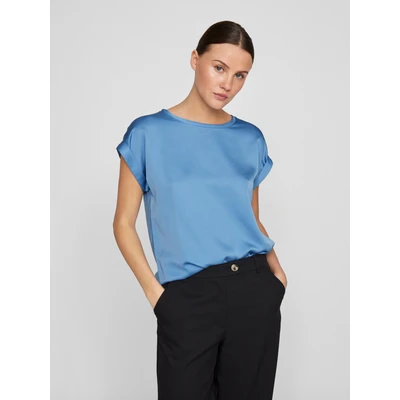 Abbildung von Vila Kurzarmshirt &quot;VIELLETTE S/S Satin TOP NOOS&quot;, Optik
