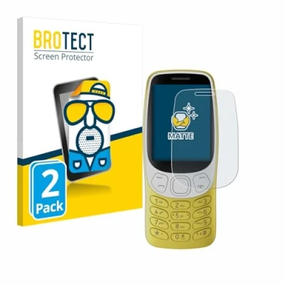 Abbildung von BROTECT Entspiegelungs Schutzfolie für Nokia 3210 (2 Stück) Matte Displayschutz Folie, Anti Reflex, Fingerprint