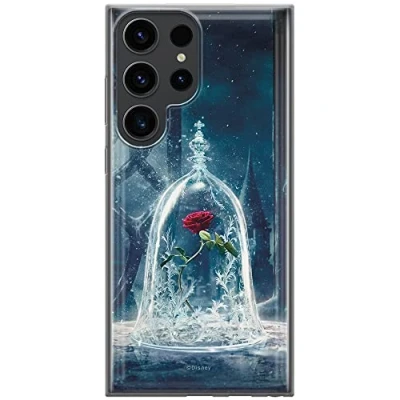 Abbildung von ERT GROUP Handyhülle für Samsung S23 Ultra Original und offiziell Lizenziertes Disney Muster Beauty and The Beast 002 optimal an die Form des Handy angepasst, hülle aus TPU