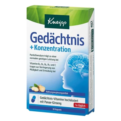 Abbildung von Kneipp Gedächtnis + Konzentration Kapseln