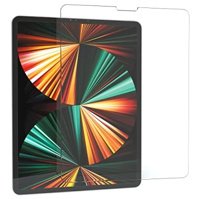 Abbildung von EAZY CASE Displayschutzfolie kompatibel mit iPad Pro 12,9&quot; 5. Generation Displayschutz Glas 12,9 Zoll Glasfolie 9H Härte 0,3mm dünne Tabletschutzfolie Tablet Schutzglas Folie Transparent Ultra Klar