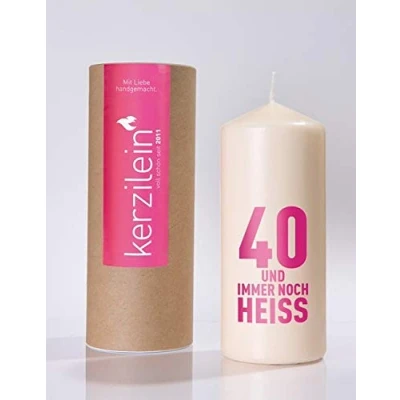 Abbildung von kerzilein Flamme, Pink, 40 UND Immer NOCH HEISS