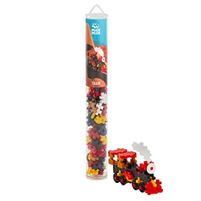 Abbildung von Plus 9604285, Geniales Konstruktionsspielzeug, Zug, Kreativ Bausteine Tube, 100 Teile