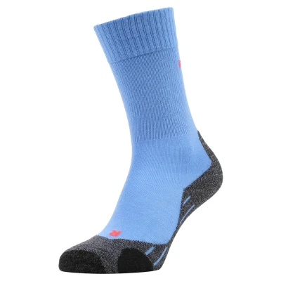 Abbildung von FALKE Damen Wandersocken TK2 Explore W SO Wolle Funktionsmaterial antiblasen dick 1 Paar, Blau (Blue Note 6545), 37 38