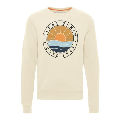 Abbildung von Blend Bhclios Oneck Sweatshirt, Herren, Größe: 3XL, Cloud cream