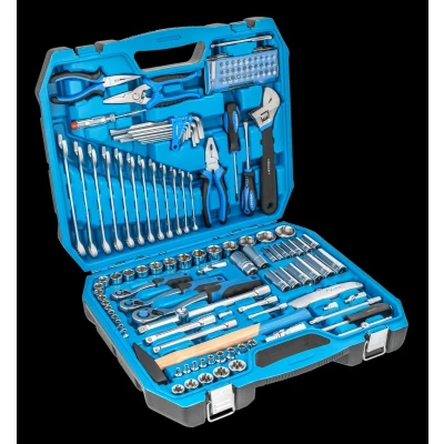 Abbildung von Hogert Technik HT1R439 Werkzeugset 131 10 (3/8&quot;), 12,5 (1/2&quot;), 6,3 (1/4&quot;)