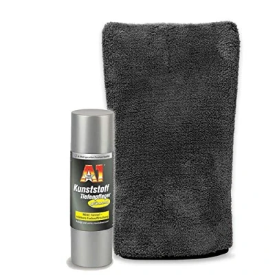 Abbildung von detailmate Innenraumreiniger Set: Dr. Wack Tiefenpfleger glänzend 250ml Mikrofaser Präzisionshandschuh 1000GSM