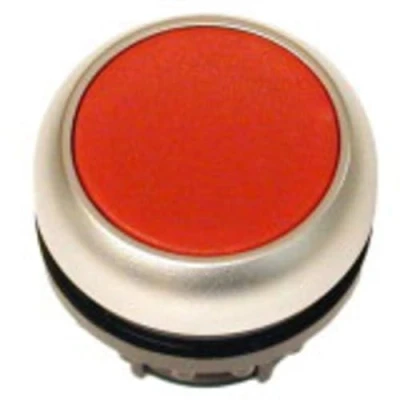 Abbildung von Eaton M22 D R, Knopf, Chrom, Rot, Kunststoff, IP66, IP67, IP69, 29,7 mm, 29 mm