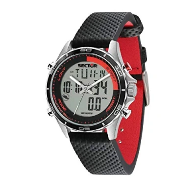 Abbildung von SECTOR NO LIMITS Herren Analog Digital Quarz Uhr mit Leder Armband R3271615001